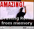 Stephen Wiltshire is a savant known as "The Human Camera". Watch him draw a picture of Rome after flying over it just once.